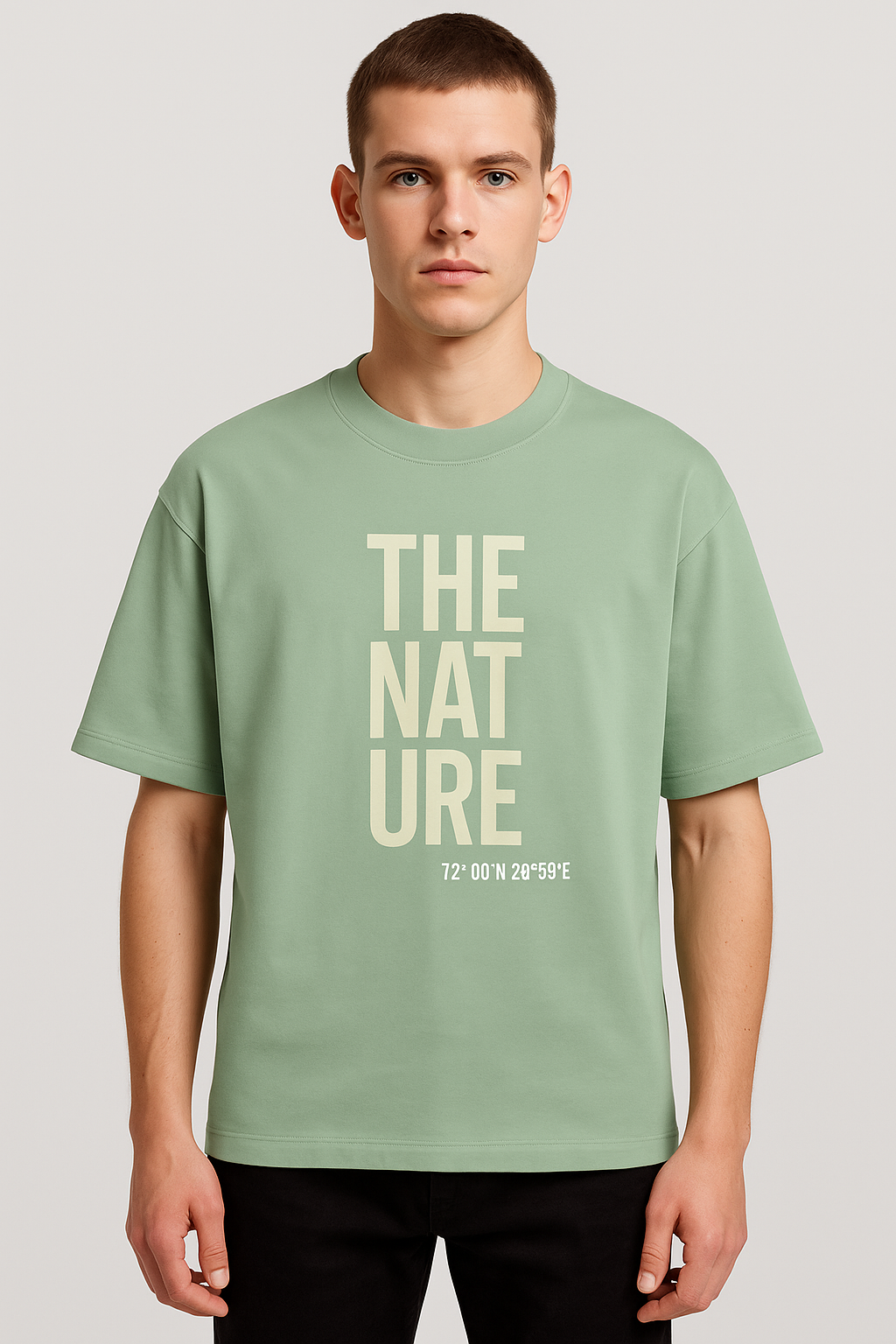 Arctic North Line Glowing Arctic Coordinates THE NATURE Tee