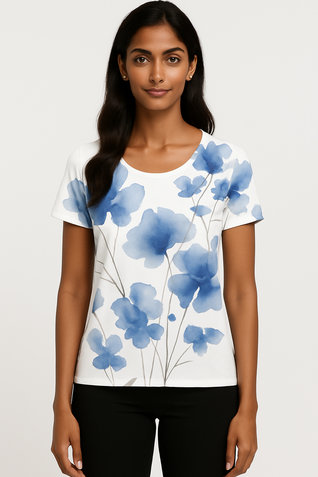 Floral Blue waters