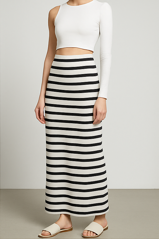 Breeze & Blend Long Slit Skirt