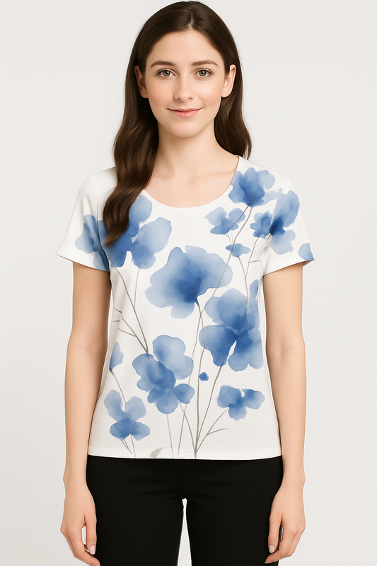 Floral Blue waters