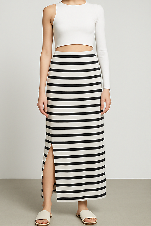 Breeze & Blend Long Slit Skirt